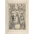 thumbnail image 2 of Hans Ganting the Younger 18x24 Gold Ornate Framed and Double Matted Museum Art Print Titled - Design for Stained Glass (1628), 2 of 4