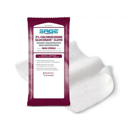 Sage Skin Pre- Surgery Wipe, NonSterile, 6pk