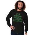 thumbnail image 3 of Funny Saint Patrick's Day Irish Boy Men's Long Sleeve Tee T Shirt Brisco Brands S, 3 of 6