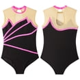 thumbnail image 6 of Ocealan Kids Girls Ballett Leotards Gymnastics Sleeveless Dance Body Jumpsuit Competition Dancewear Hot Pink 4, 6 of 7