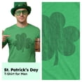 thumbnail image 5 of Mens Distressed Clover T Shirt Cool St Patricks Day Vintage Shamrock Awesome Graphic Tee Graphic Tees, 5 of 8