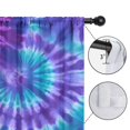 thumbnail image 4 of Blackout Kids Curtains,Purple Blue Tie Dye Spiral Pattern Childrens Insulated Curtains Set Of 2,Bedroom Essentials,Toddler Room Decor 42"x63", 4 of 5