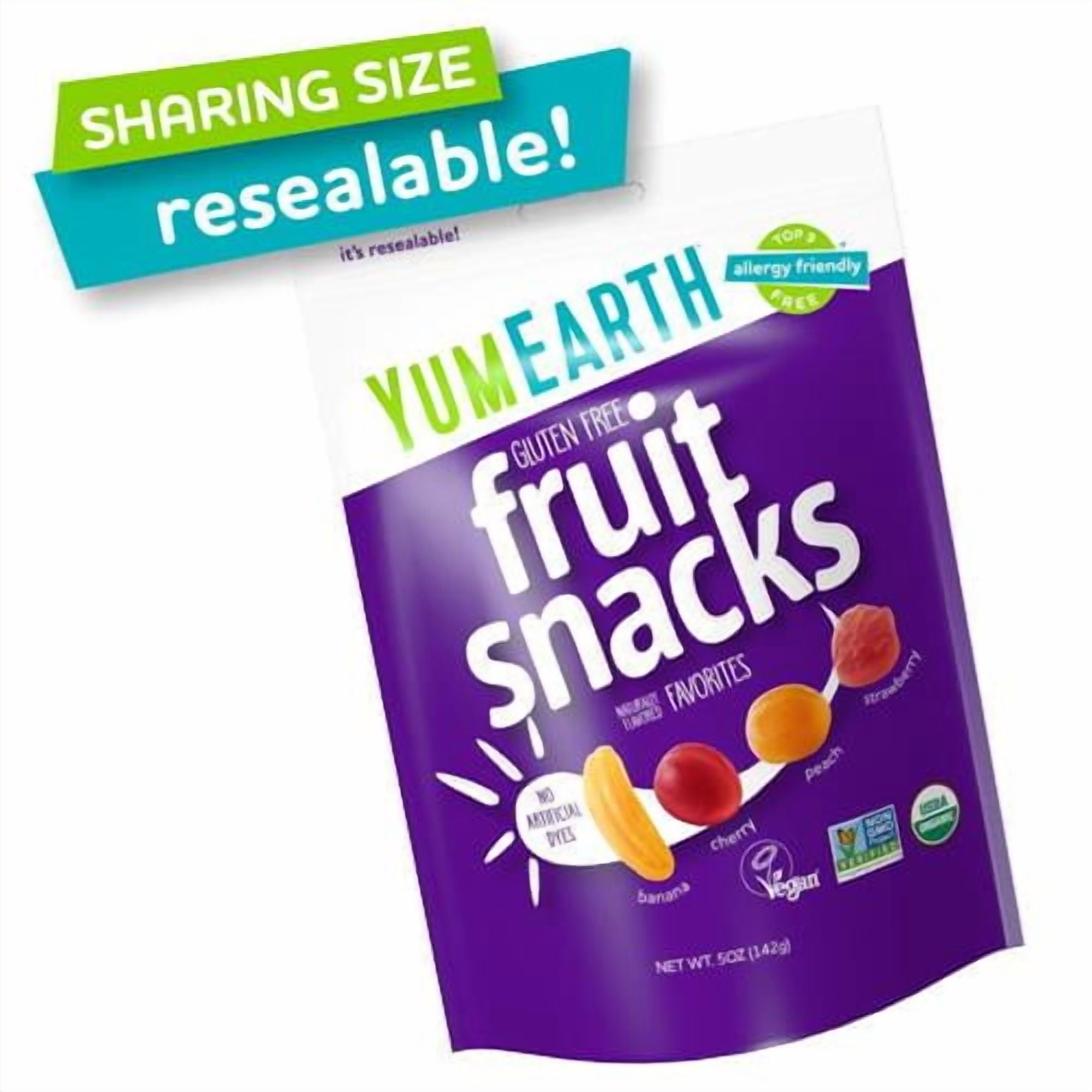 Yumearth Organic Fruit Snacks, Assorted, 5 Oz - Pack of 2