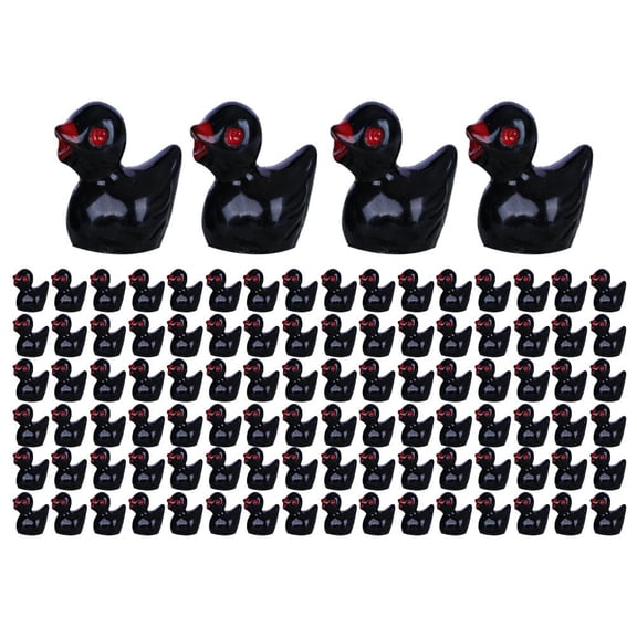 100 Pcs Mini Resin Ducks, Tiny Duck Figures for Slime DIY Craft, Aquarium Garden Decoration