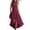 *Wine, variant on VBVC Women's Sleeveless Zip Up High Low Maxi Dress , Summer Stand Collar Ruffle Hem Dress For Women , Ladies' Flowy Boho Dress with Pockets,Black,S-2XL