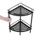 thumbnail image 4 of CRAFTHROU Estante De Pared Para Negro De Metal Mate Con Almacenamiento Eficiente En Esquinas Pequeñas, 4 of 7
