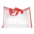 thumbnail image 3 of MERIGLARE Clear Tote Bag Large Capacity Travel Bag Lightweight Multipurpose Beach Tote Red, 3 of 9