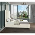 thumbnail image 6 of Meridian Furniture Candace Cream Velvet Full Bed, 6 of 8