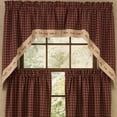 thumbnail image 2 of Park Designs Red Sturbridge Live Lined Swag 36"L, 2 of 5