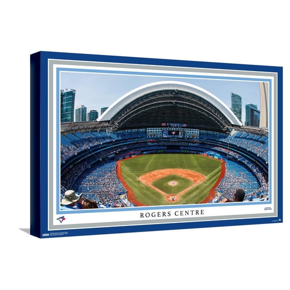 MLB Toronto Blue Jays - Rogers Centre 22 Canvas Wall Poster, 14.725" x 22.375"