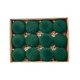 thumbnail image 2 of 12 piezas de adornos navideños de 8 cm con forma de bola verde flocada para colgar en el árbol de Navidad, para bodas, fiestas, decoración del hogar 2024, 2 of 5