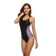thumbnail image 4 of Charmo Women's One Piece Water Aerobics Swimsuits Athletic Swimwear Sports Bathing Suit, 4 of 6