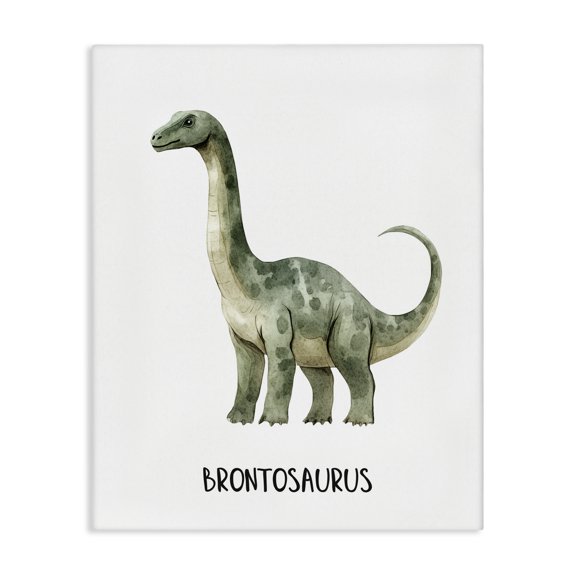 Stupell Industries Eclectic Meet The Brontosaurus Canvas Art, 16 x 20, by Christine Simpson Art