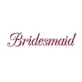 thumbnail image 2 of CafePress - Bridesmaid (Wine) -  Round Wood Ornament 4", 2 of 2