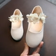 thumbnail image 4 of Baozhu Toddler Little Girls Wedding 3D Flower Mary Jane Shoes Ballet Dress Shoes, 4 of 9