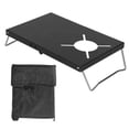 thumbnail image 1 of Soporte de estufa a prueba de viento para exteriores, estufa de Camping de acero inoxidable, mesa plegable, 1 of 8