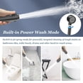 thumbnail image 4 of FEELSO Cabezal de regadera alta presión con teléfono de mano, cabezal filtrado 4 rociadores con boquillas antiobstrucción mejoradas p/agua dura, reduce piel seca y con picazón, negro, 4 of 9