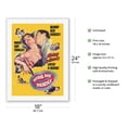 thumbnail image 2 of Micky Spillane’s Kiss Me Deadly - Starring Ralph Meeker - Vintage Film Noir Movie Poster c.1955 - Japanese Unryu Rice Paper Art Print (Unframed) 18 x 24 in, 2 of 4