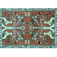 thumbnail image 1 of Ahgly Company Indoor Rectangle Persian Light Blue Traditional Area Rugs, 5' x 7', 1 of 4