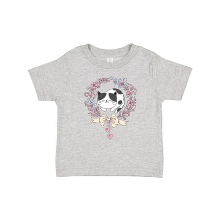 

Inktastic Cat Lover Gifts Flowered Wreath Gift Baby Girl T-Shirt