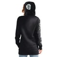 thumbnail image 2 of Women's G-III 4Her by Carl Banks Black Brooklyn Nets Base Coach Pullover Hoodie, 2 of 2