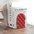 thumbnail image 6 of Pofeuu Bulldog Red Print Large Bookend Hold Heavy Books- Wood Bookends for Heavy Books Heavy Duty Book Ends Wood Bookends for Office Desk Non-Skid, 6 of 7