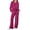 109# Hot Pink, variant on Huankd 2 Piece Sets for Women 2025 Fall Outfits Sweatsuit Oversized Sweatshirt Wide Leg Sweatpants Matching Set Tracksuit Hot Pink 2XL
