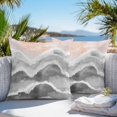 thumbnail image 4 of Ocean Wave Outdoor Pillow Covers Pack of 2 Gray Gradient Beach Boho Waterproof Throw Pillow Covers Decorative Cushion Cases for Patio Garden Tent Balcony Couch 18x18 inch, 4 of 8