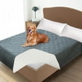 thumbnail image 3 of Sanmadrola Dog Bed Cover 100% Double-Sided Waterproof Pet Blanket Non-slip Couch Covers Mattress Protector Leakproof Furniture Protector Cover for Dog Kids Pets, Machine Washable, Dark Gray, 82x82", 3 of 11