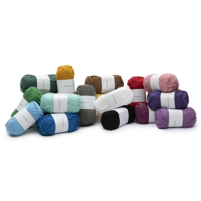 Caron Little Crafties Medium Acrylic Multi-color Yarn, 63 yd (20 Package)