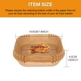 thumbnail image 4 of Junjian Air Fryer Liners Disposable 100 Pcs 6.3'' Square Parchment Paper for Baking, Non-Stick, for 2-5 QT Air Fryer, 4 of 8