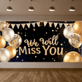 thumbnail image 6 of Decorative Design Farewell Banner Balloon Decoration Goodbye Party Decoration Confetti Background Farewell Banner for Farewell Party Office Event Colleague Goodbye, 6 of 7