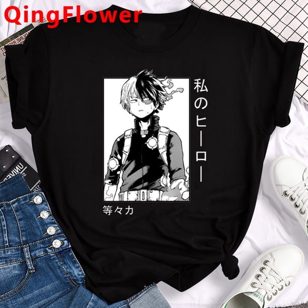 My Hero Academia Camiseta Mujer Pareja Ropa kawaii Blanco 2022 Estética crop top harajuku streetwear
