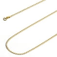 thumbnail image 2 of Wellingsale 14k Yellow Gold Polished Solid 2mm Figaro 1/1 Open Chain Necklace - 16", 2 of 6
