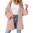 thumbnail image 2 of Open Front Women Long Sleeved Oversized Knit Slouchy Casual Loose Cardigan Coat, 2 of 5