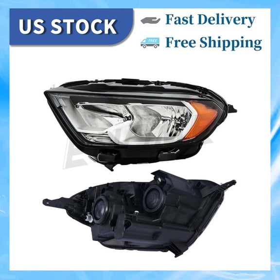 Fits 2018-2022 Ford EcoSport Driver side Headlight With bulbs Halogen