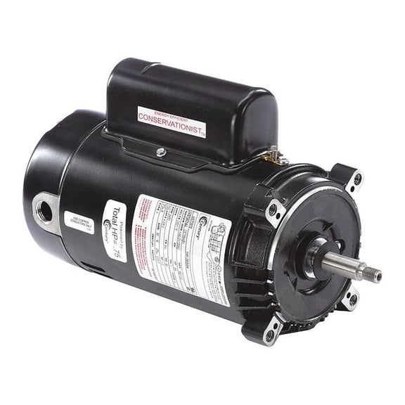 Pool Pump Motor, Capacitor-Start/Run, 3/4 HP, 56J Frame, 3,450 Nameplate RPM