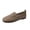 Brown -AO15, variant on Women's Loafer Flats Square Toe Comfortable Office Work Shoes, Cute Penny Loafer Slip On Walking Driving Shoes