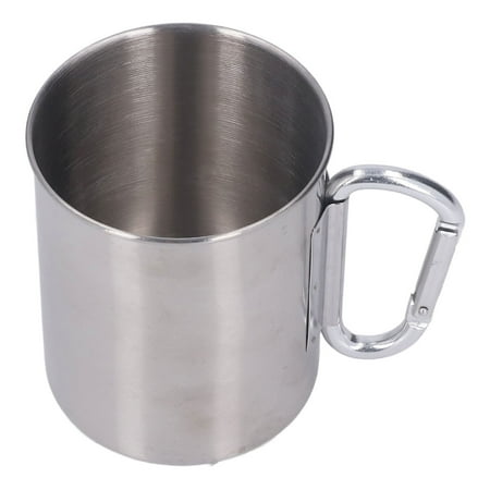 

Stainless Steel Mountaineering Coffee Mug Stainless Steel Cup Portable Lightweight Multipurpose Large Capacity For Outdoor For Mountaineering