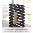 thumbnail image 3 of Yamazaki Home Umbrella Stand - Two Styles, Black, Steel, Rectangle,  Holds 8 umbrellas, No Assembly, 3 of 5