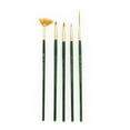 thumbnail image 2 of RSET-9146 | 5pc Golden Taklon Variety Brush Set, 2 of 8
