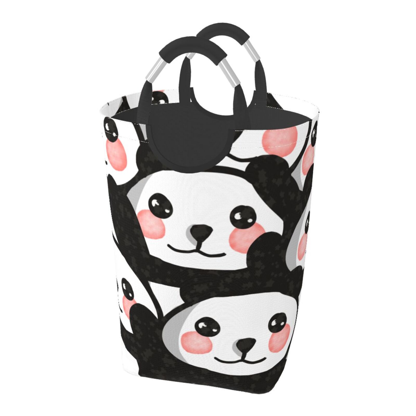 XMXY Pandas Zoo Bear Rectangular Laundry Basket Organizer , Collapsible