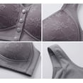 thumbnail image 5 of Wireless Bras for Older Womens Plus Size Bra Front Closure Comfortable Push up Daisy Bralettes Everyday Wear, 5 of 5
