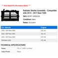 thumbnail image 2 of Radiator Shutter Assembly - Compatible with 2013 - 2017 Ram 1500 2014 2015 2016, 2 of 2