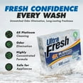 thumbnail image 4 of Ultra Fresh Platinum 6X Laundry Detergent Sheets, Fragrance & Dye Free, 2 Pack, 4 of 7