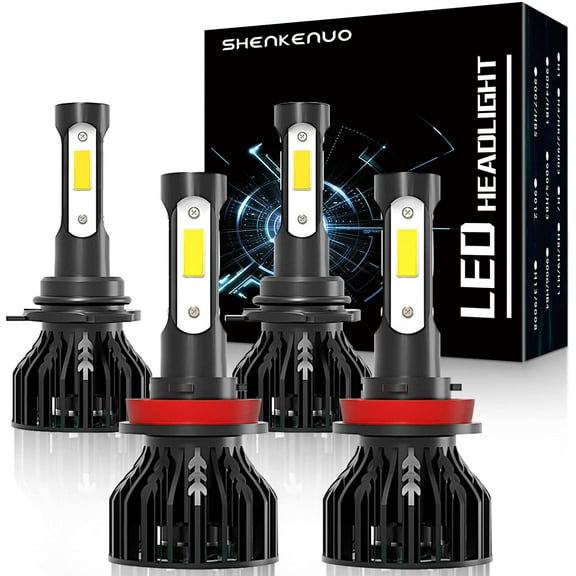 For CHEVROLET TAHOE 2007-2015 LED Headlight Bulbs,9005/HB3 High Beam H11 Low Beam 4pc
