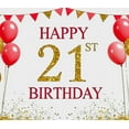 thumbnail image 3 of Happy 21st Birthday Banner with Balloons and Bunting Background Party Decoration Photography Prop Backdrop for Birthday Parties Celebrations Photo Booths Decor Events, 3 of 7