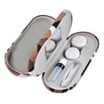thumbnail image 4 of Estuche doble para gafas Estuche organizador para gafas, para anteojos Estructura simple Ahorro de espacio 2 en 1 Cajas para gafas Estuche para lentes , Yinane Estuche para collar, 4 of 8