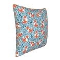 thumbnail image 2 of Xecao Abstract leaves fox Print Soft Velvet Decorative Throw Pillow Covers, Square Cushion Cases for Bed, Sofa, Living Room, Car, and Indoor Outdoor Use-18"x18", 2 of 8