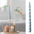 thumbnail image 7 of HuiXinOu Long Stem Candle 25cm with Bow Print for Romantic Wedding Valentine's Day Birthday Party Decoration, Set of 2 White Candles for Table Centerpiece Home Decor, 7 of 7